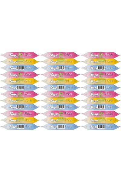 Sleepy 12Pk*3 Rose/Garden Wet Towel Pocket Wipes (540 Sheets)