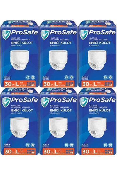PROSAFE Large Size Patient Diapers Absorbent Panties - 180 Pieces (6Pk*30)