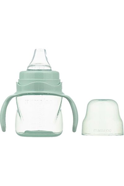 Mamajoo Spillproof Educational Cup with Handle Powder Green & Anti-Colic Spout 160ml