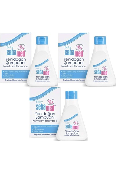 Sebamed Bebek Şampuanı 250ml Yeni Doğan (3 LÜ SET)