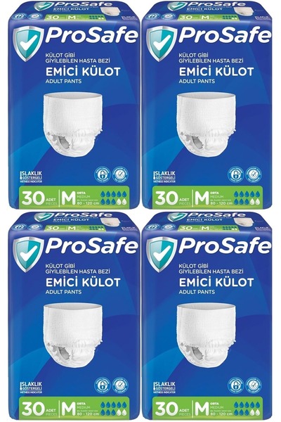 PROSAFE Emici Külot Hasta Bezi Orta-medium 120 Adet (4PK*30)