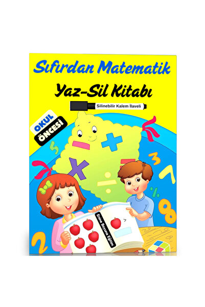 Enine Boyuna Eğitim Mathematics from Scratch Write-Erase Book (3-7 Years Old)