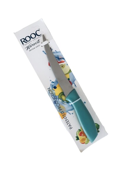 Rooc Paslanmaz Çelik Kaplama Yeşil Soyma Ve Çok Amaçlı Bıçak