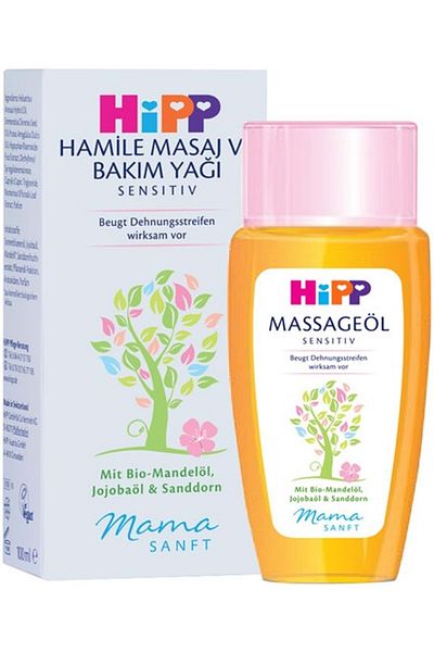 Hipp Mamasanft Pregnant Massage and Care Oil Sensitive 100ml