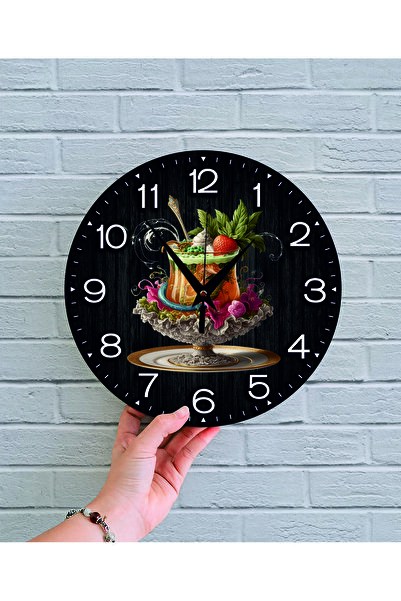 Bilge Lazer bilge Tasarım  retro   Duvar Saati 35  x 35 CM