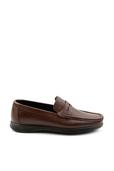 Bambi Kahve Leather Erkek Loafer Ayakkabı E01323202040