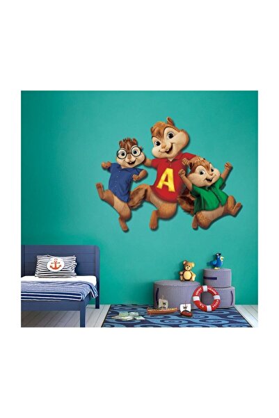 cosy home gift Süper Kahramanlar Alvin Ve Sincaplar Çocuk Odası Duvar Sticker
