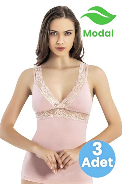 Uniquetrenders Жіночий трикотажний топ з мереживними бретелями та V-подібним ...