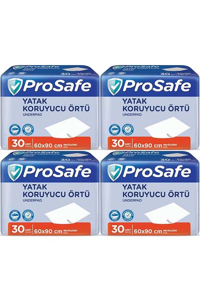 PROSAFE 60*90cm Patient Bottom Opening Bed Protector Cover - 120 Pieces (4PK*30)