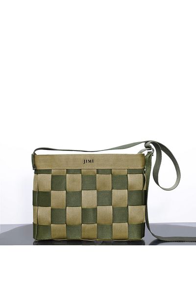 JIMI FOR ALL Olive Stripe Tote Bag