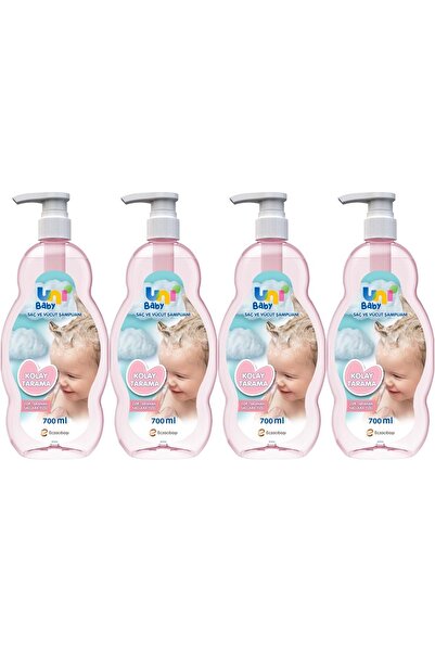 Uni Baby Bebek Kolay Tarama Saç Ve Vücut Şampuanı 700ml (POMPALI) (4 LÜ SET)