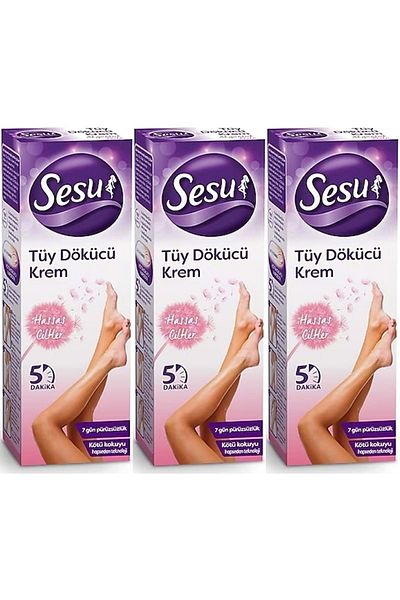 Sesu Depilatory Cream 40ml Sensitive Skin (Set of 3)