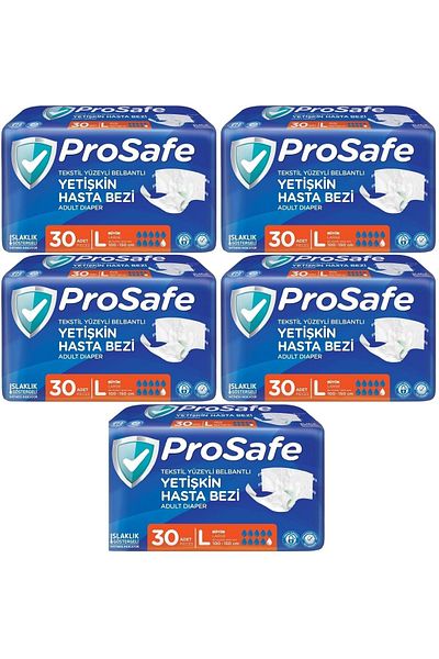 PROSAFE Bachelorette Diapers for Adults Large Size 150 Pieces (5Pk*30)