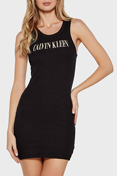 Calvin Klein Logolu Pamuklu Slim Fit Mini Boy Elbise J20J225577BEH ELBİSE