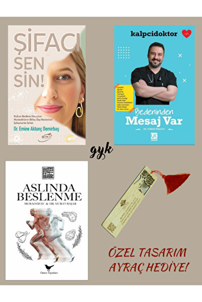 Şira Yayınları Şifacı Sensin!-Bedeninden Mesaj Var!- Aslında Beslenme 3 Kitap...