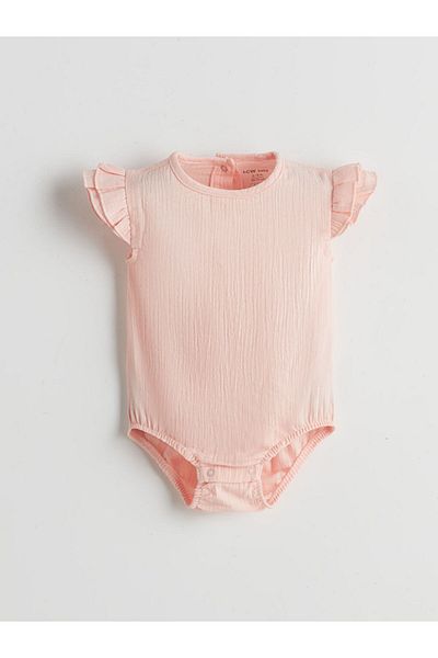 LC Waikiki Baby Girl Snapback Bodysuit and Shorts 2-Piece Set