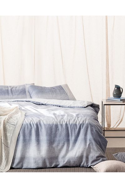 Madame Coco Adelya King Size Bettbezug-Set – Coco Crep gemustert