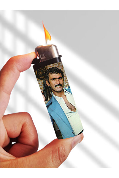 Huggy Craft Yılmaz Güney Nostaljik Fotoğraf Baskılı Full Kaplamalı Gazlı Doldurulabilir Çakmak