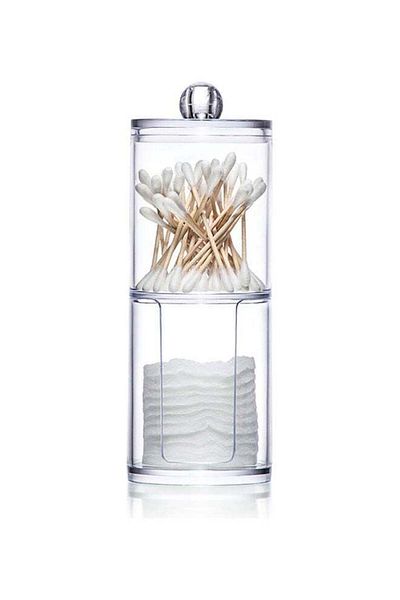 Generic Two-Layer Cotton Pads Container Storage Box