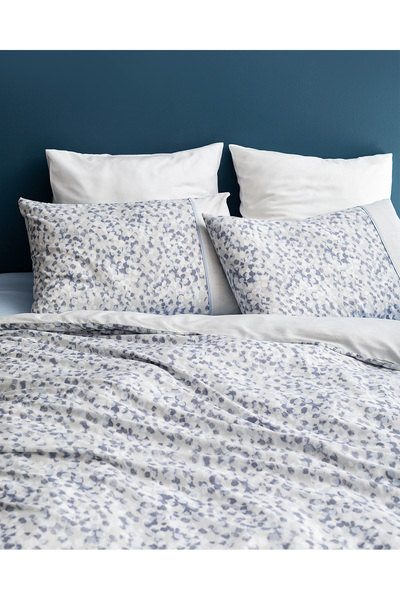 Madame Coco Margaux – Bedrucktes Bettbezug-Set mit Coco-Crêpe-Muster für Einzelbett