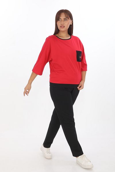 EXİTLİNE Women's Accessory Standard Cut Red Suit