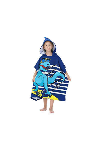 Yelajoy Children's Hooded Bath Towel with Cartoon Pattern,Suitable for Indoor...