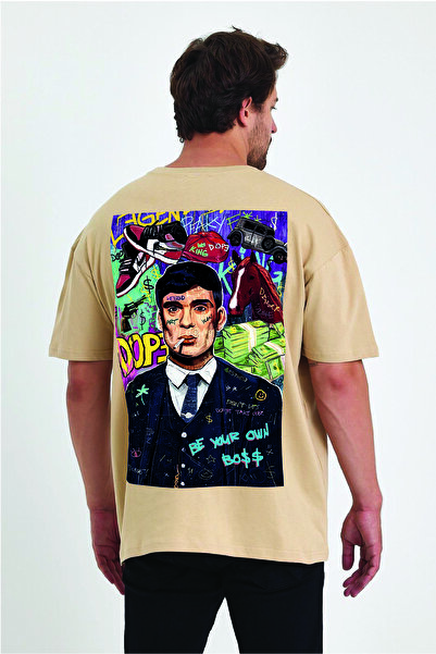 By Caspita Fashion Lenithra Thomas Shelby Leđa Štampano Unisex Oversize kroj ...