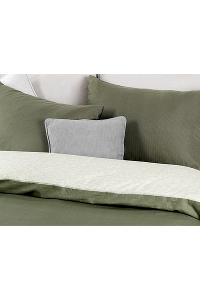 Madame Coco Cher Bedrucktes Einzelbettbezug-Set - Khaki