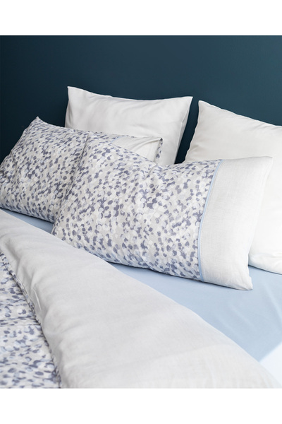 Madame Coco Margaux – Bedrucktes Bettbezug-Set mit Coco-Crêpe-Muster für Einzelbett