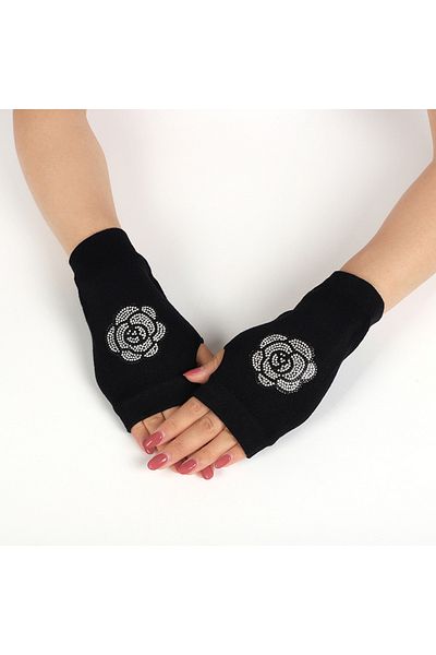 Generic Half Finger Glove For Girls Style-12