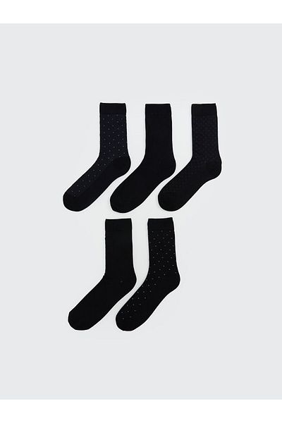 LC Waikiki Lcw Accessories Black Men's Socks 5-Piece