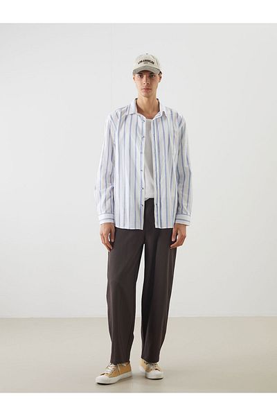LC Waikiki Regular Fit Long Sleeve Striped Men's Shirt