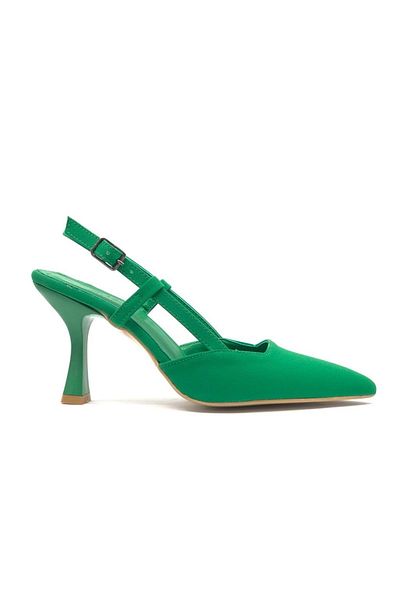 KCMN Pantofi cu toc de damă Feles verde 8 cm