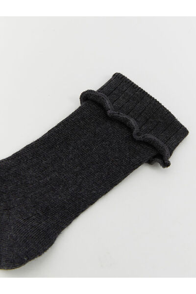 LC Waikiki Lcw Eco Anthracite Girls' Sock Socks
