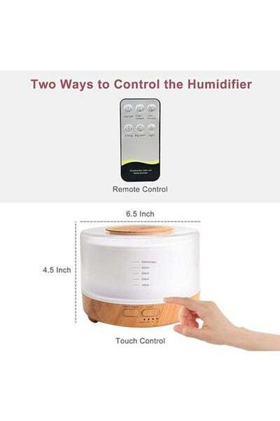 HALAMODO Ultrasonic Cool Mist Humidifier Aroma Diffuser for Large Room Office 500ml