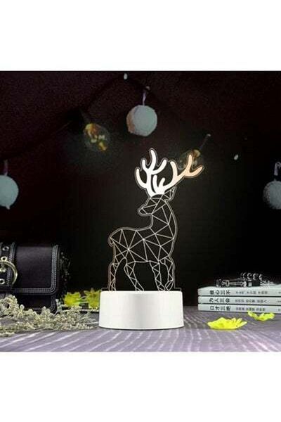 HALAMODO Creative Night Light USB Rechargeable Table Lamp Home Decoration Deer Shape