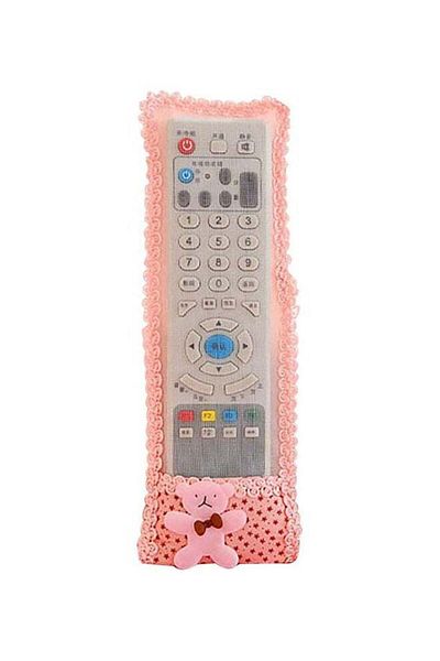 Generic REMOTE CONTROL COVER - BEAR  24.5 x 8 CM - PINK