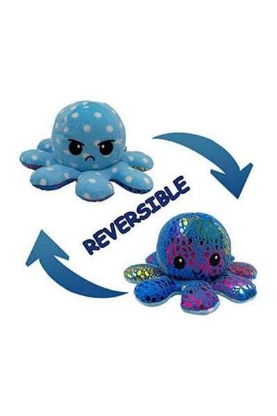 HALAMODO Reversible Octopus Plush Doll, Baby Reversible Plushie Stuffed Animal, Cute Octopus Toys, Birthday G