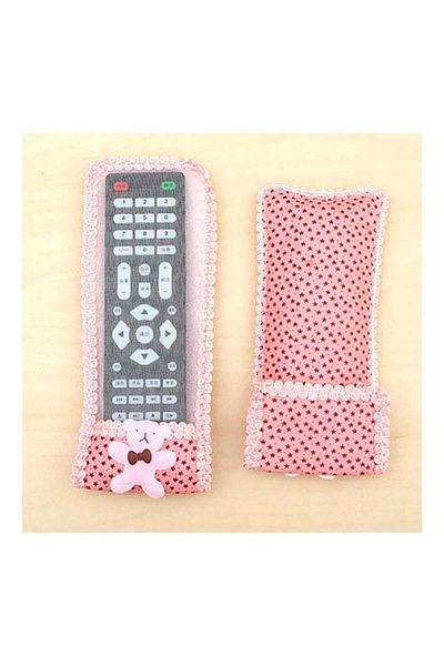 Generic REMOTE CONTROL COVER - BEAR  24.5 x 8 CM - PINK