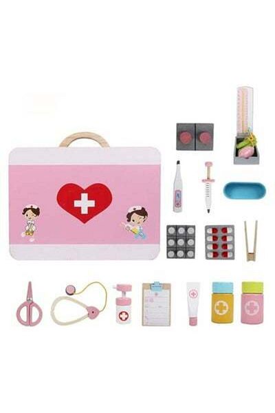 HALAMODO 15 PCS Doctor Kit for Kids, Doctor’s Kit Play Set, Pretend Play Dress Up Dr Kit, Costume Role Play