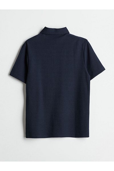 LC Waikiki Ανδρικό μπλουζάκι XSIDE Navy Blue Polo Neck