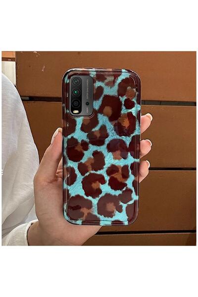 Pro Aksesuar Xiaomi Redmi 9T Uyumlu Kılıf Lüx Leopar Desenli Silikon Kılıf Ka...