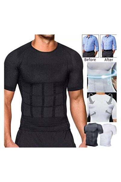 HALAMODO Men Slimming Body Shaper Vest, Tank Top Workout Shirt, Men's Shaper Cooling T-Shirt, Men's Shaper Co