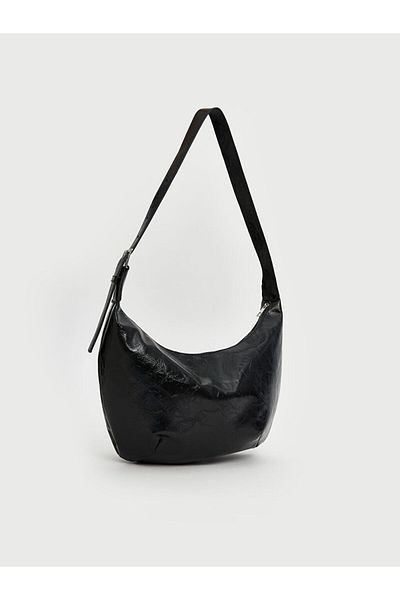 LC Waikiki Lcw Accessories Black Leather Look Women's Shoulder Bag