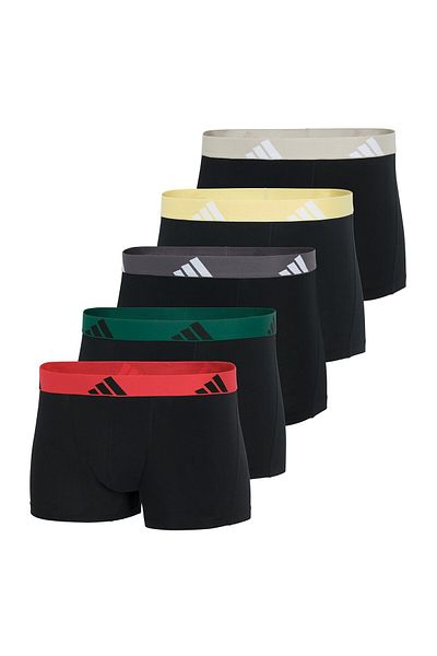 adidas Herren Boxershorts, 5er Pack - Trunks, Active Flex Cotton, Logo