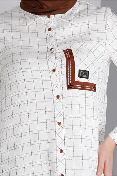 Alvina POCKET PLAID PATTERNED TUNIC 43455