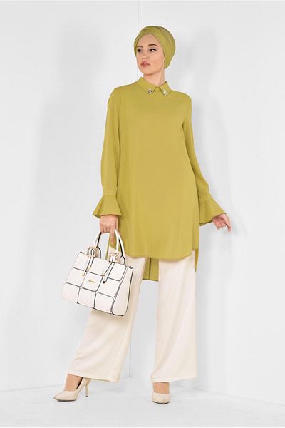 Alvina Stone Detailed 4879 Model Tunic