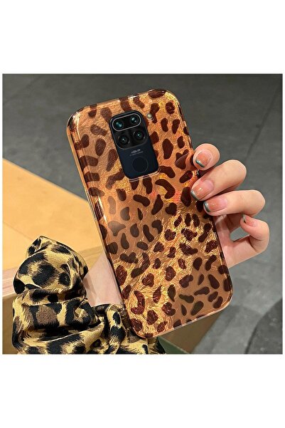 Zebana Xiaomi Redmi Note 9 Uyumlu Kılıf Zebana Luxe Leopard Silikon Kılıf Des...