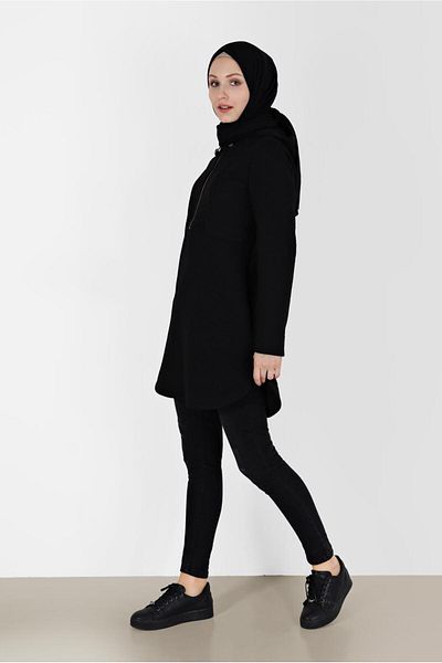 Alvina POCKET DETAIL HOODED QUILTED TUNIC 42373