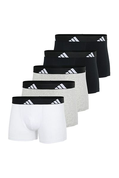 adidas Herren Boxershorts, 5er Pack - Trunks, Active Flex Cotton, Logo